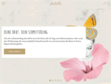 Tablet Screenshot of farfalla.ch